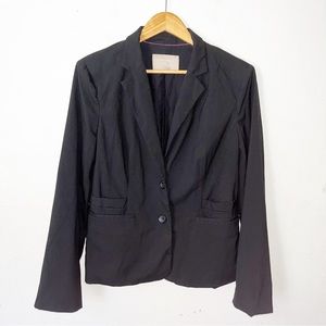 BANANA REPUBLIC Factory Black Lined Career Jacket Blazer Sz 14